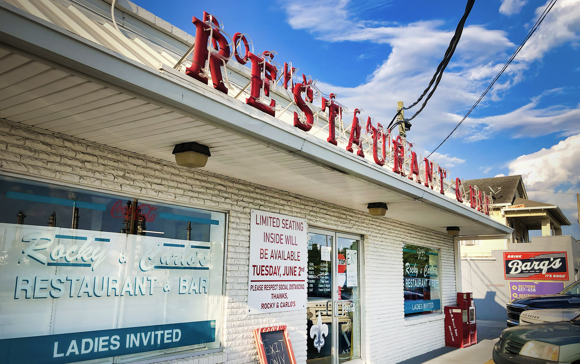 rocky and carlos photo - chalmette - nola places, june, 2020